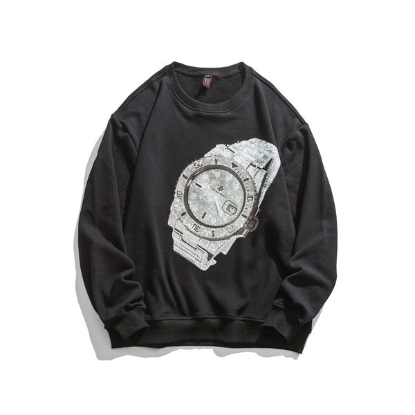 Autumn New Watch Print Sweatshirt