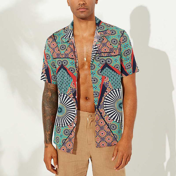 Men Short Sleeve Beach