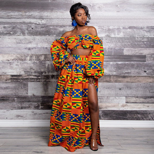 Printed Digital Printed African Style Skirt