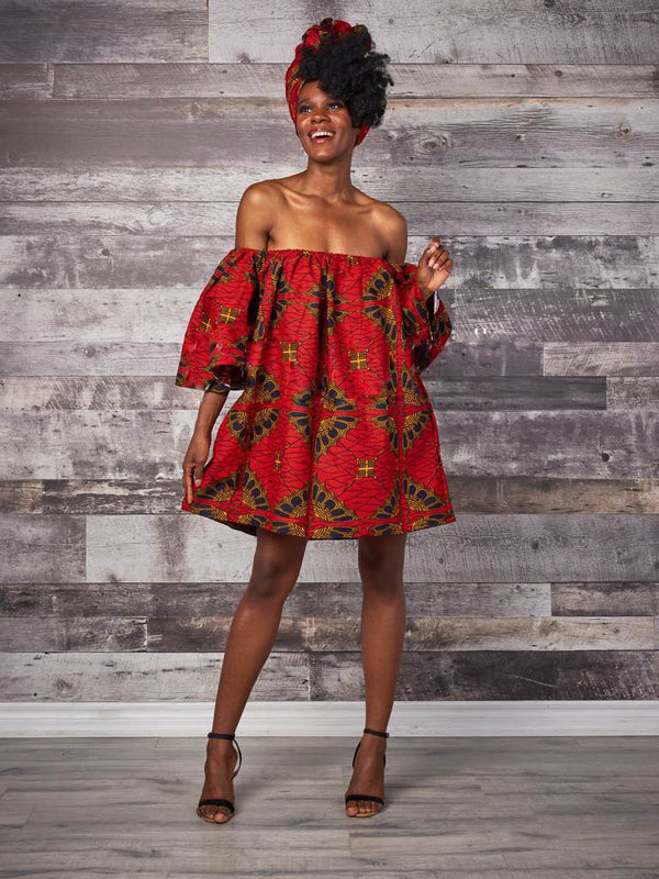 African Casual Loose Mother-Daughter Parent-Child Tube Top Dress