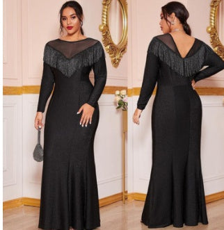 Fat Women Plus Size Evening Party Prom Long Dress Dresses