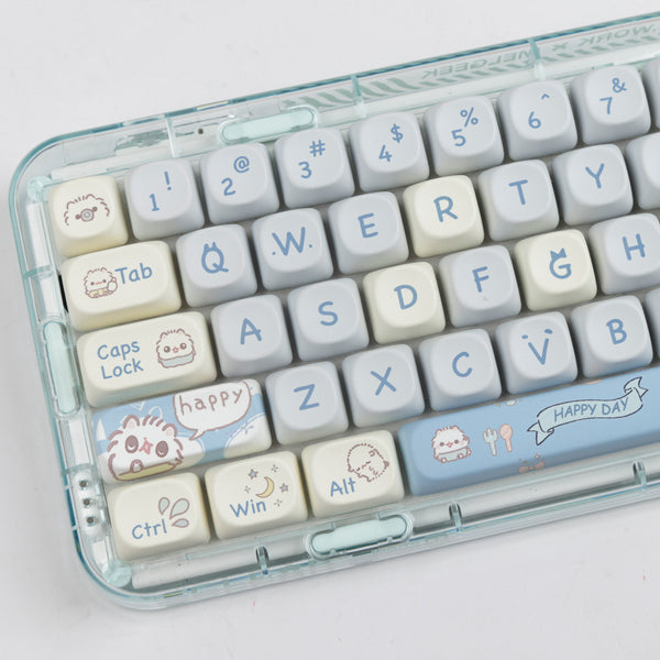 Suitable For Small Cat MOA Height Keycap Cute Meow Block Sublimation