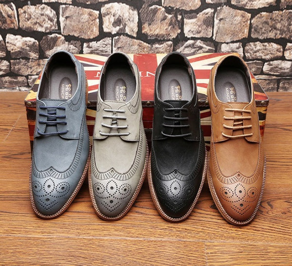 British men's leather shoes