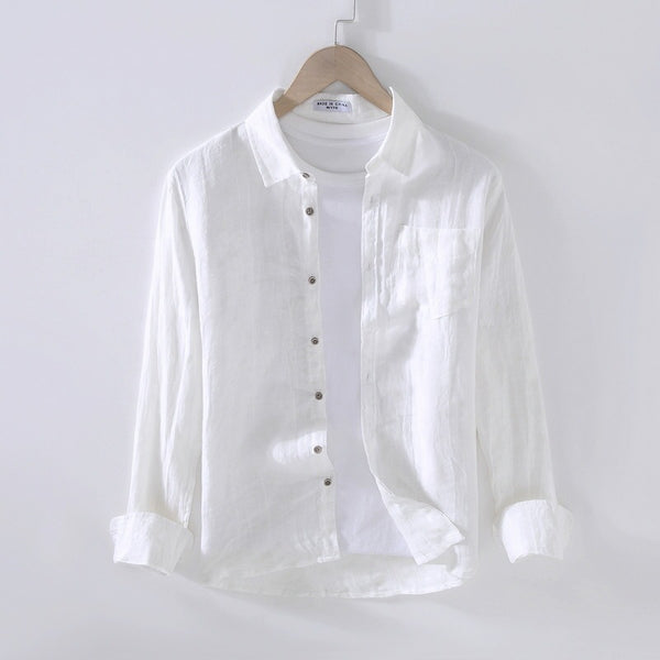 Loose Retro Crumpled Square Neck Shirt