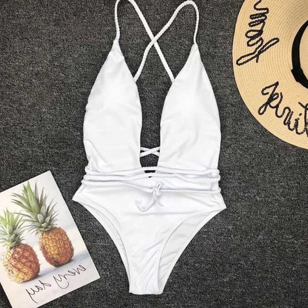 Women sexy push swimsuit