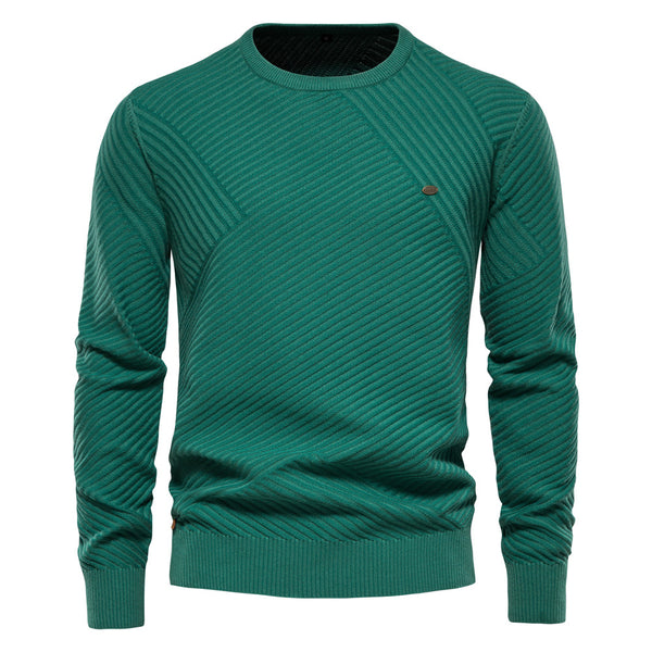 Men's Fashion Casual Round Neck Pullover Sweater