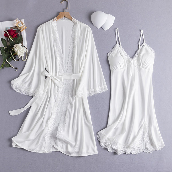 Nightgown Charming Home Two Piece Set Short Sleeves