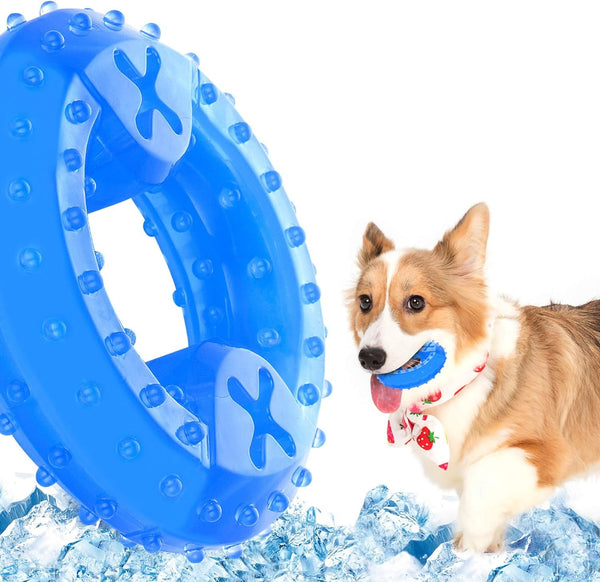 Pet Teether Cooling Chew Toy For Dogs Teething Toy For Puppies Fit With Treats For More